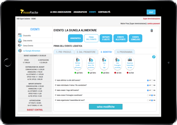 gestionale web per associazioni